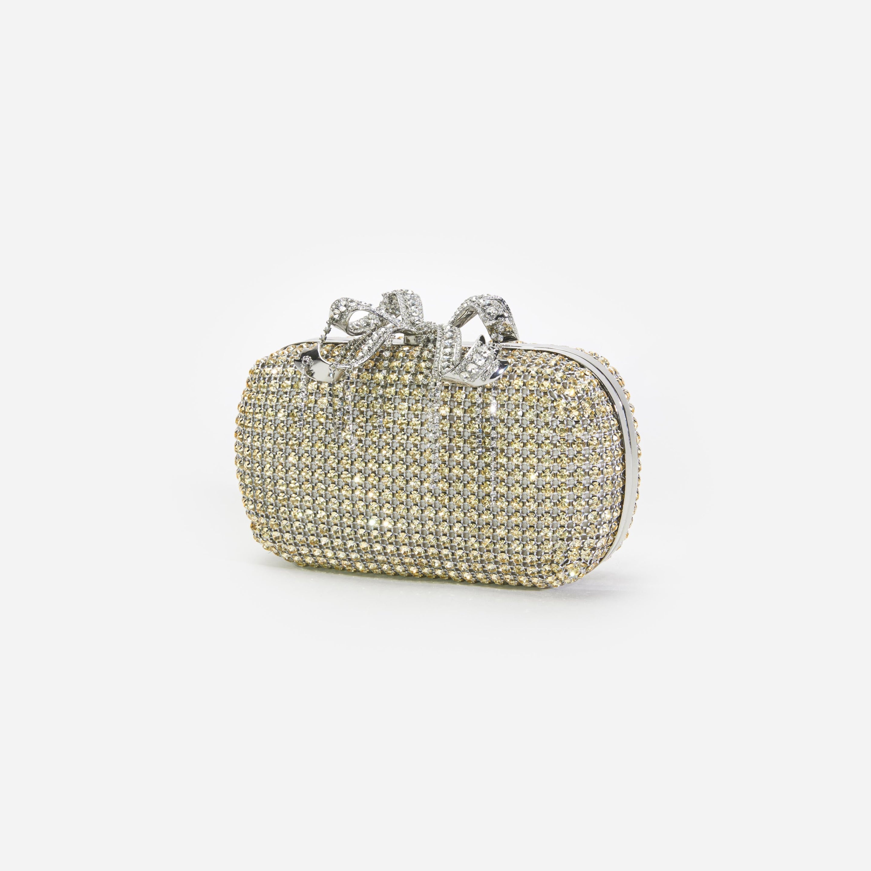 Champagne Chainmail Clutch Bag - 2