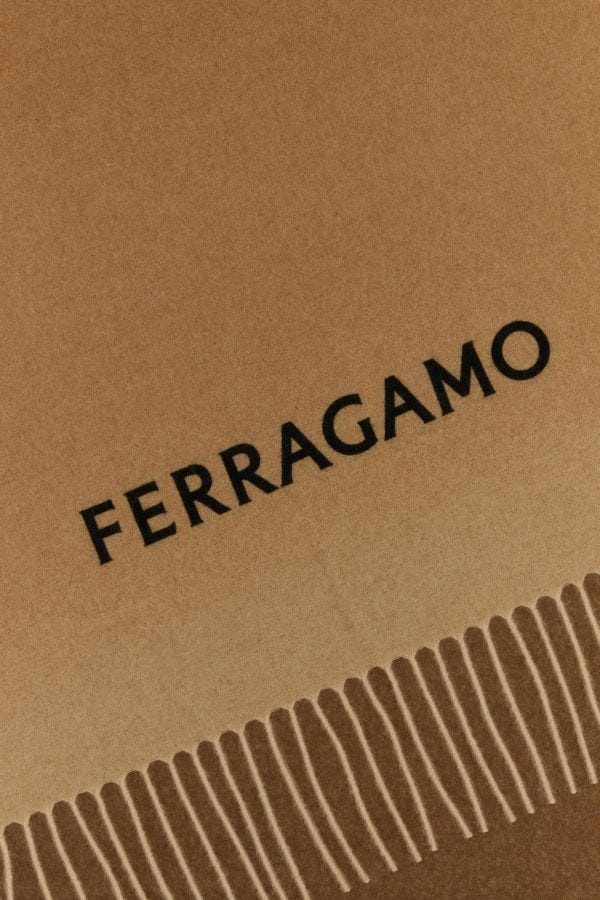 FERRAGAMO Brown cashmere scarf | gebnegozionline | REVERSIBLE