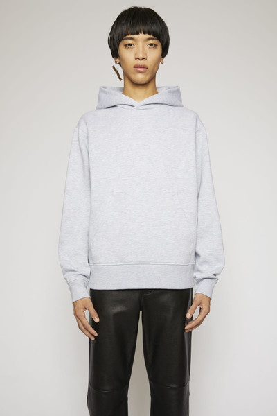 Acne Studios Classic fit hooded sweatshirt - Pale Grey Melange outlook