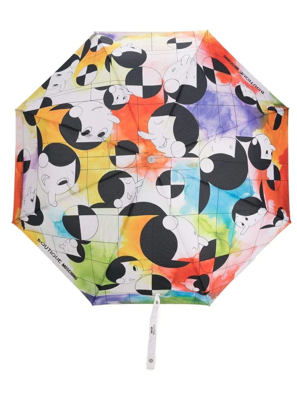 geometric-print compact umbrella - 1