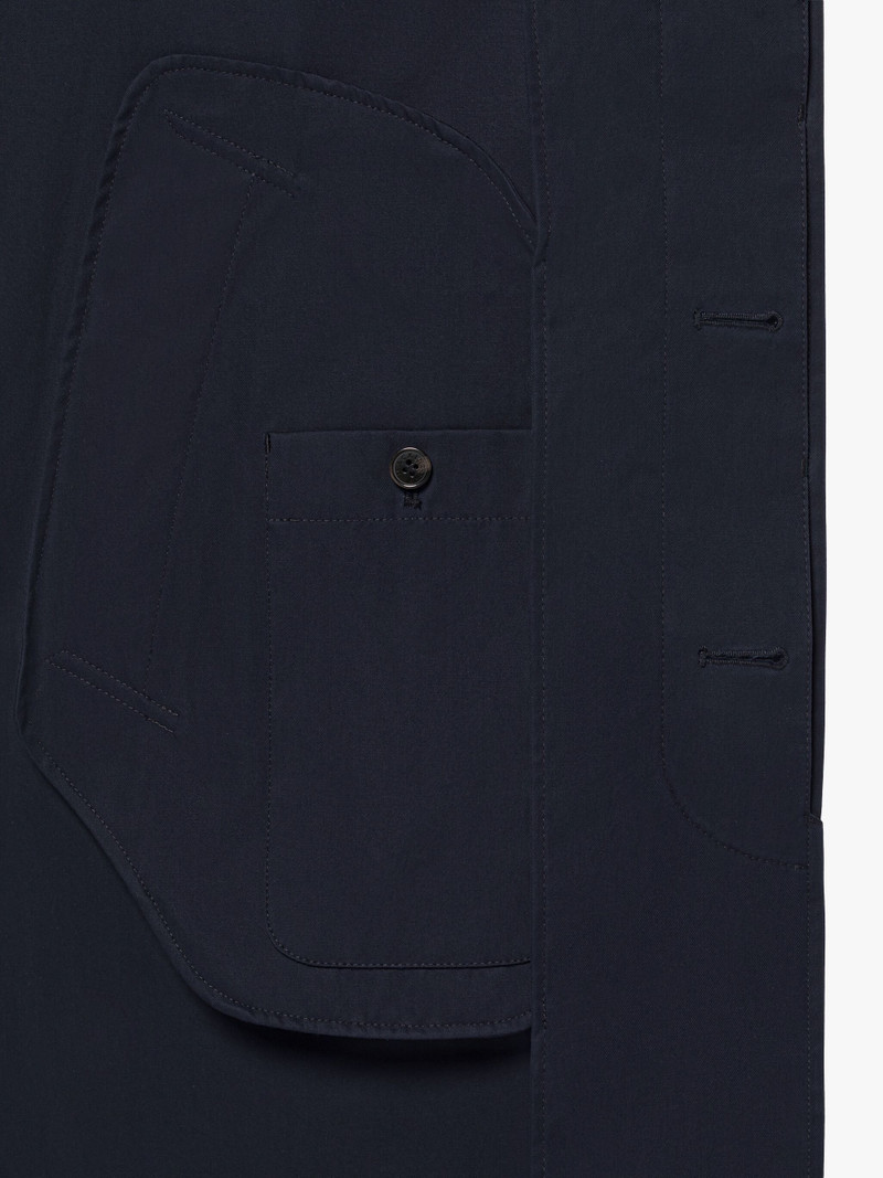 SELWYN NAVY COTTON OVERCOAT 6