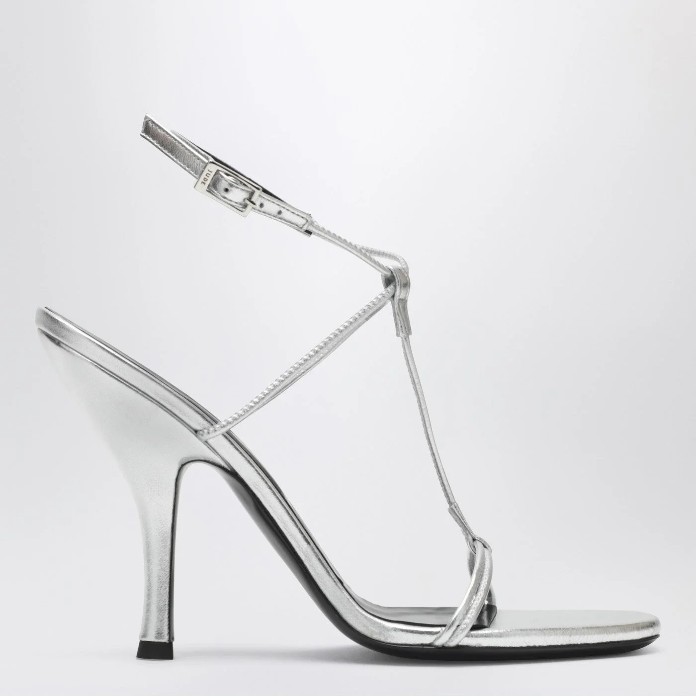 Mixer sandal in silver leather - 1