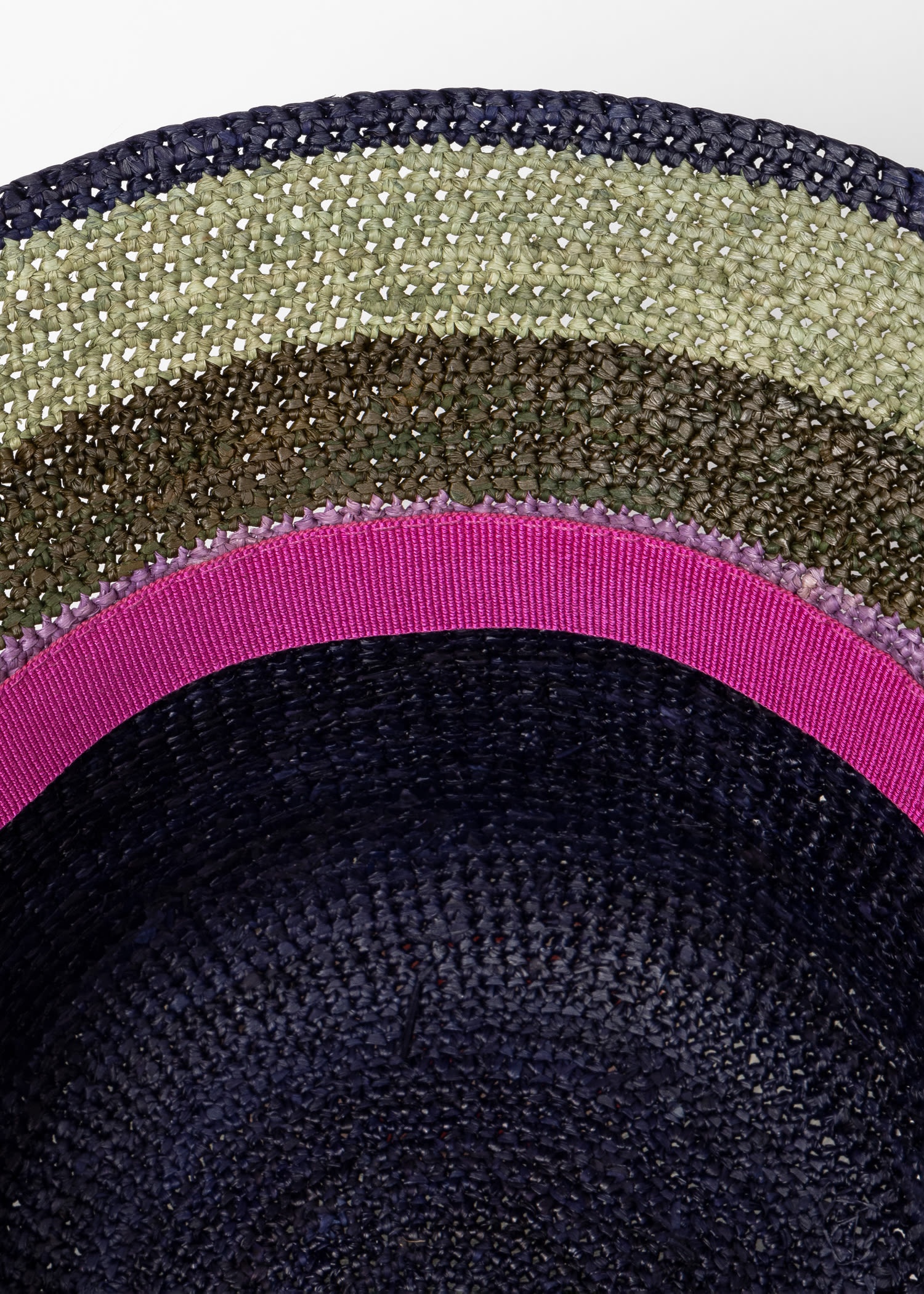 Stripe Straw Hat - 2