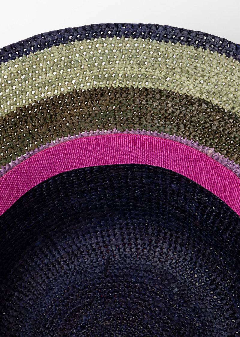 Paul Smith Stripe Straw Hat outlook
