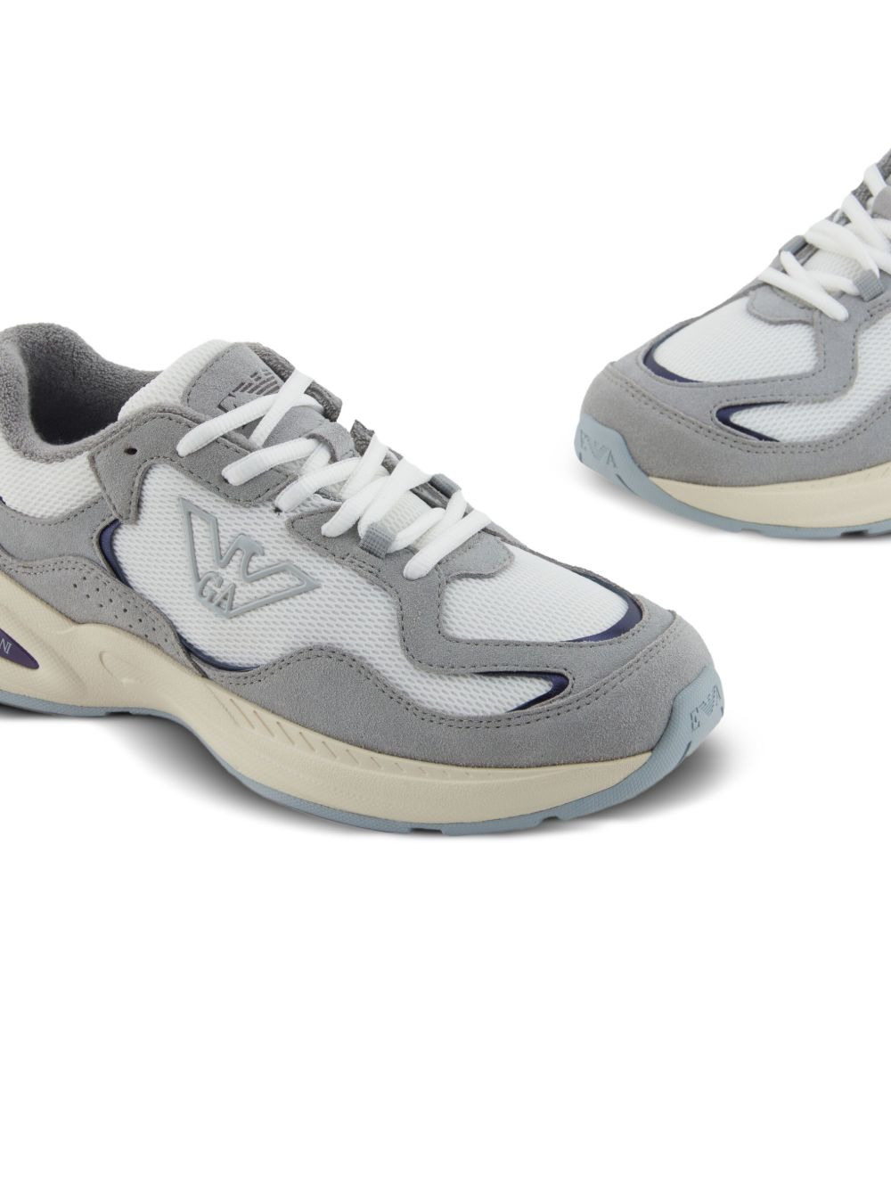 eagle-logo mesh sneakers - 5