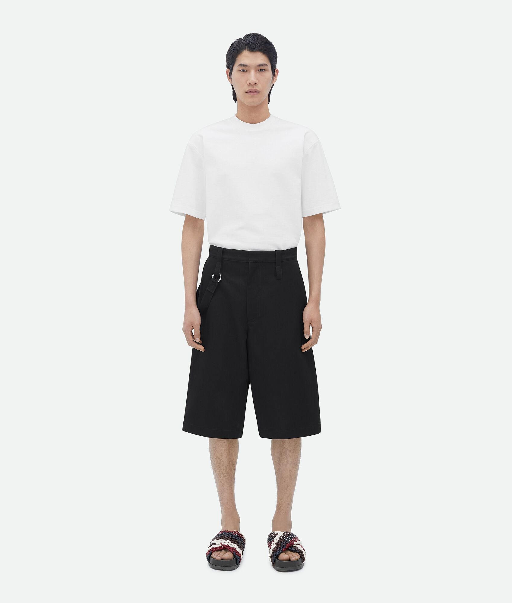 Cotton Twill Shorts - 1