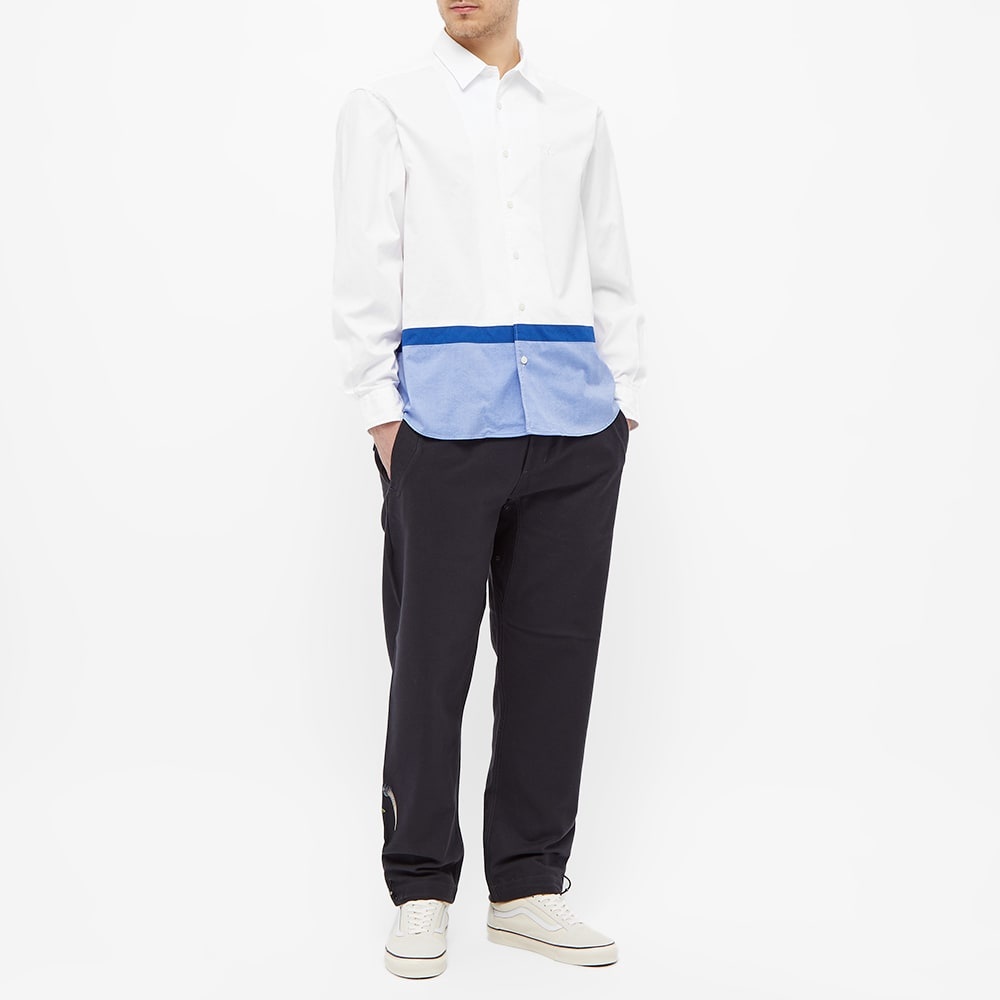 SOPHNET. Hem Panelled Collar Shirt - 6