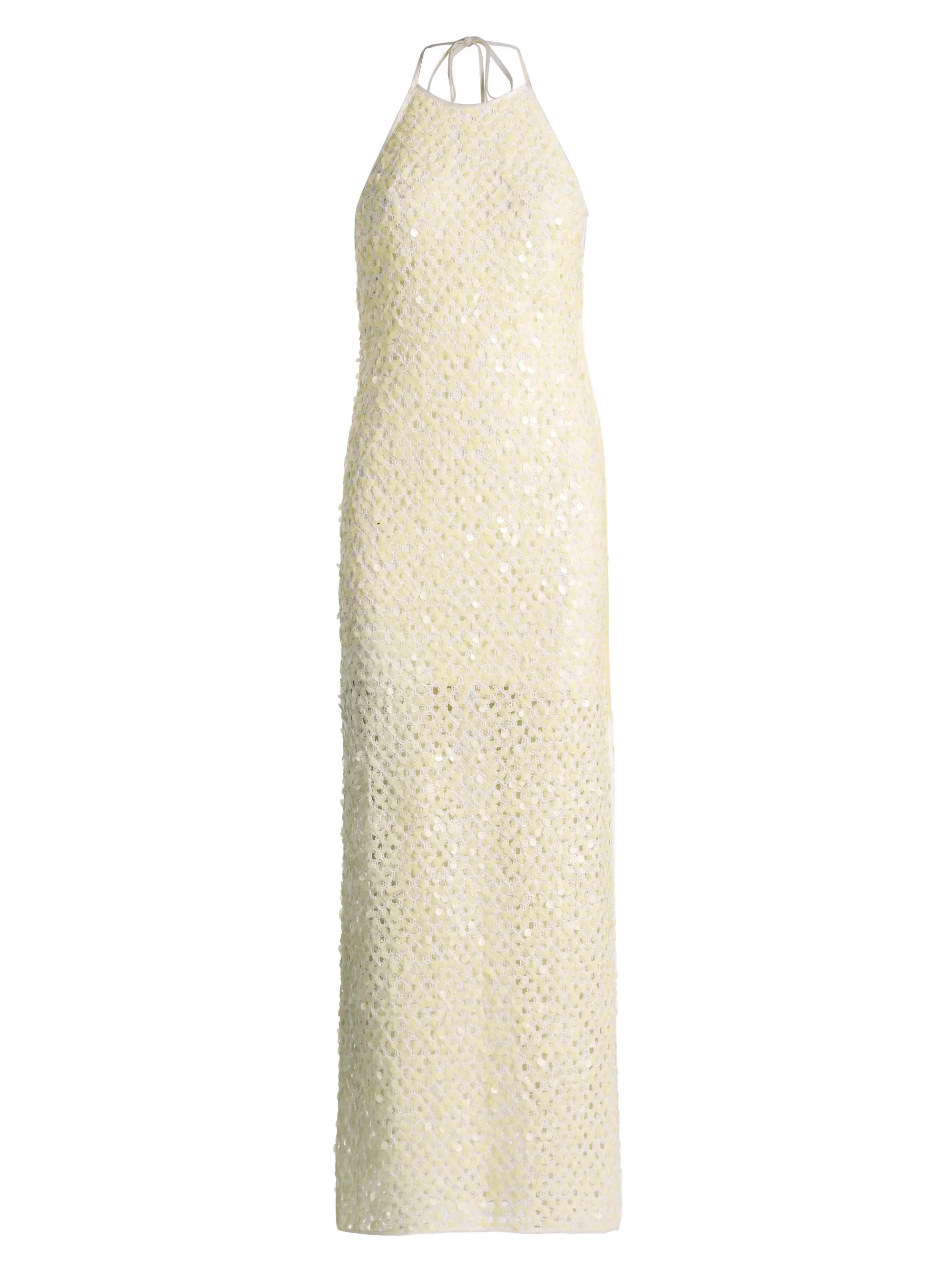 Women's Elliott Sequined Mesh Maxi Dress - Buttermilk - 1