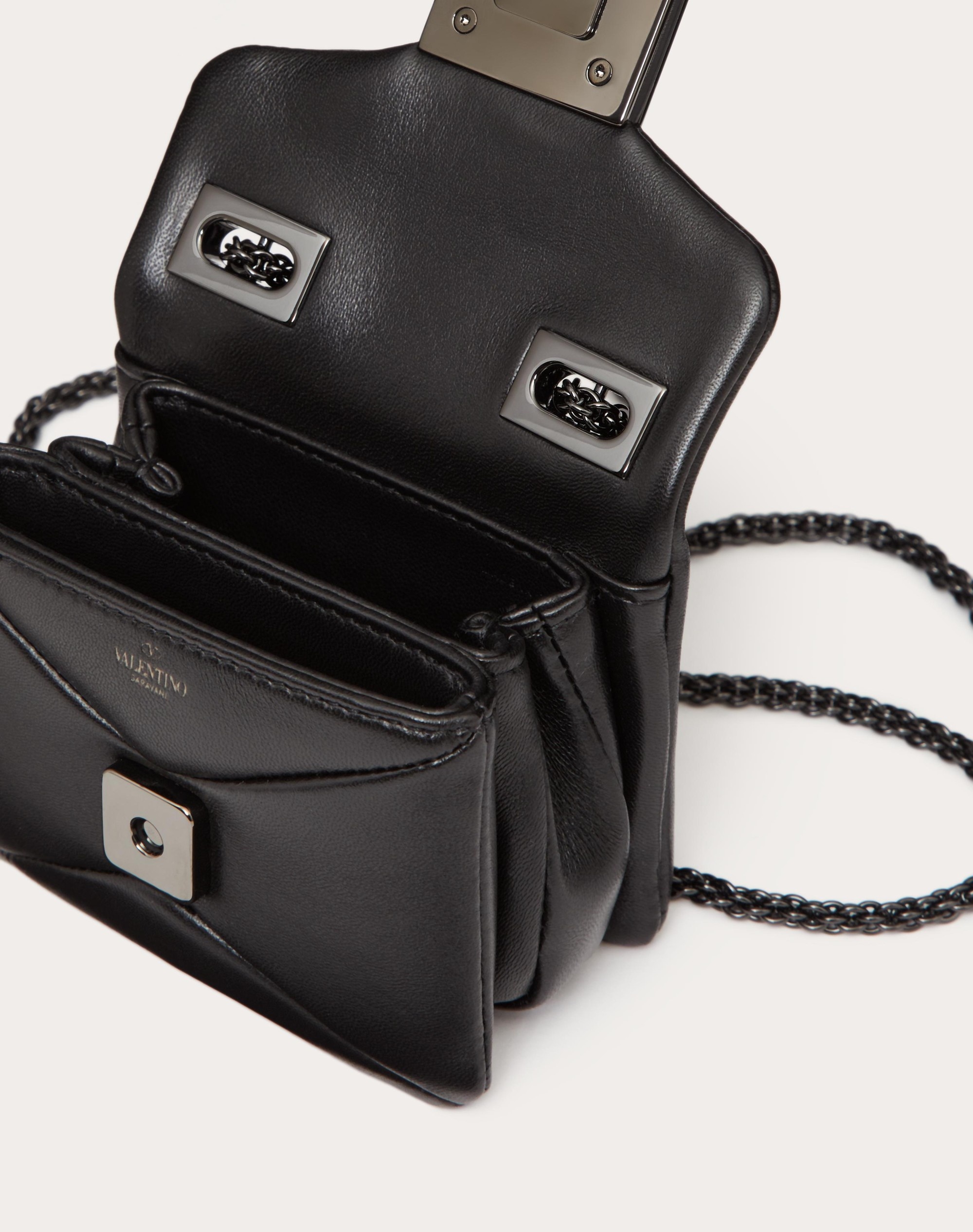 ONE STUD NAPPA MICRO BAG WITH CHAIN - 5