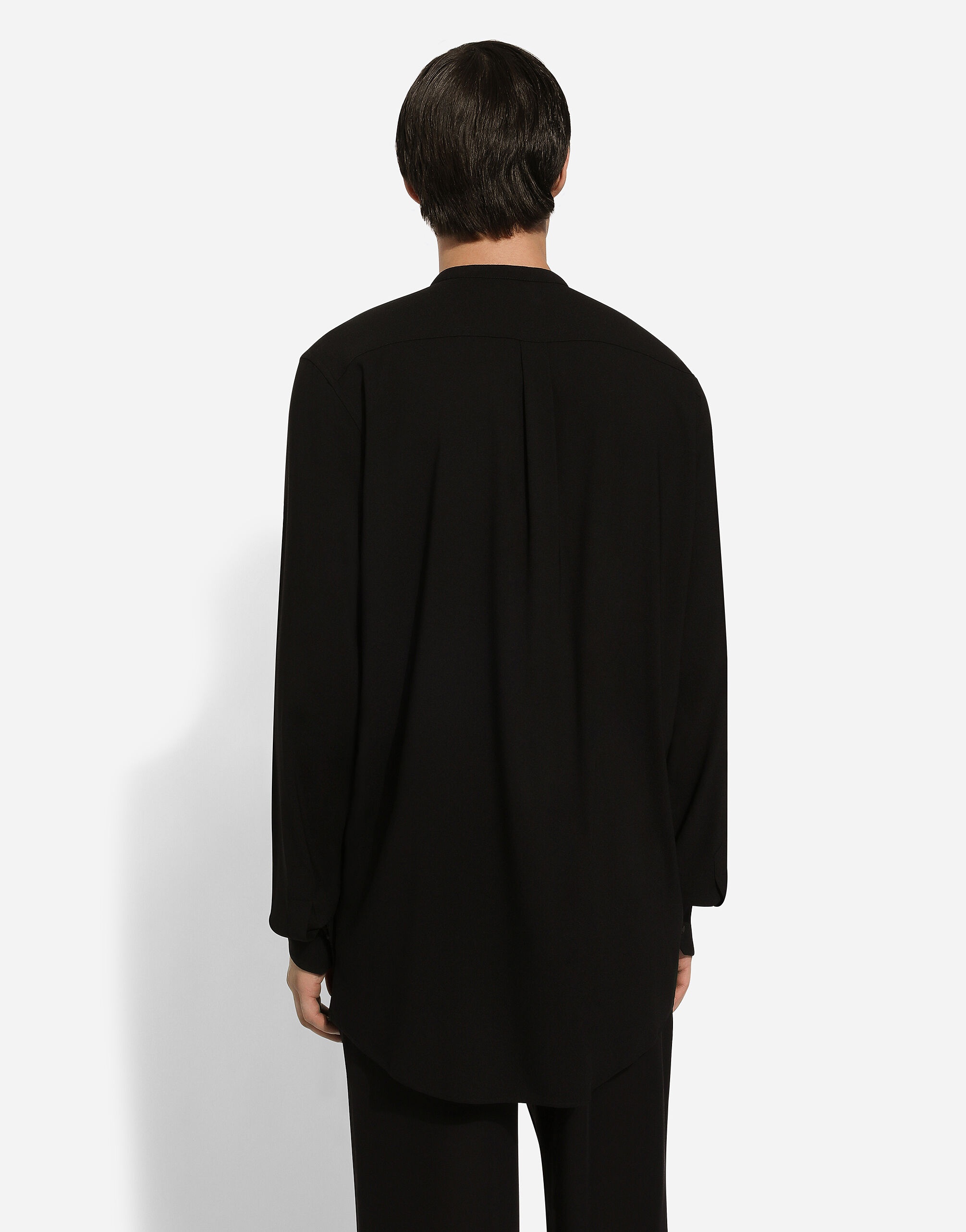 Mandarin shirt with shirt front - 5