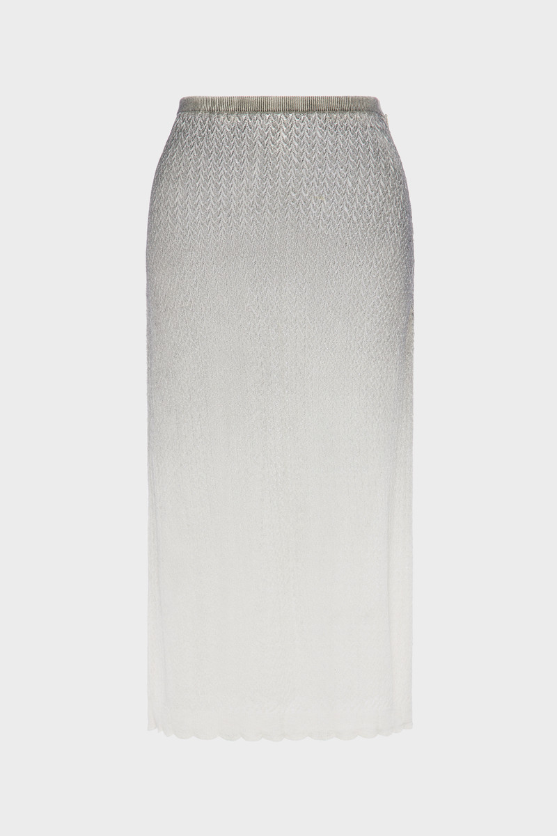 Sheer knit midi skirt 1