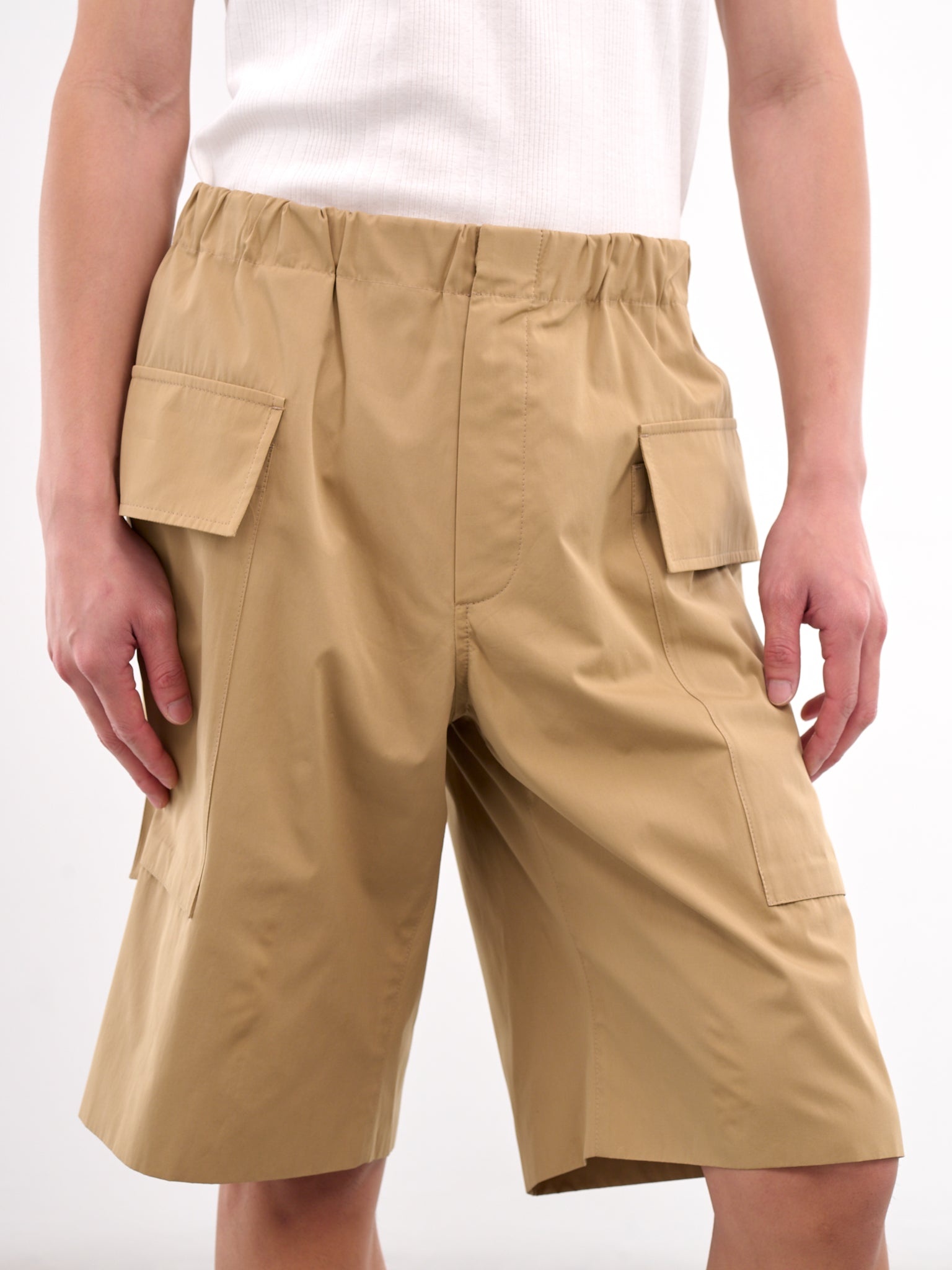 Elasticated Cargo Shorts - 5