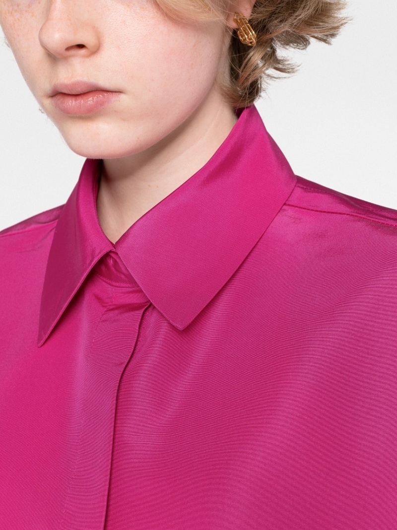 oversized silk shirt - 3