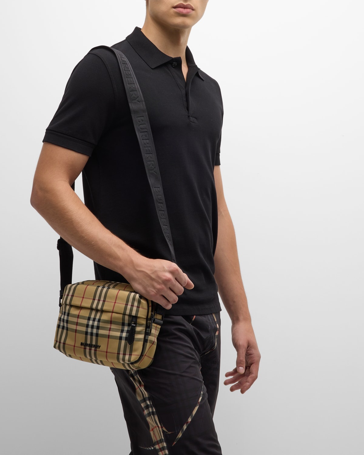 Paddy Burberry Male Bag Burberry Men's Paddy Nylon Crossbody Bag