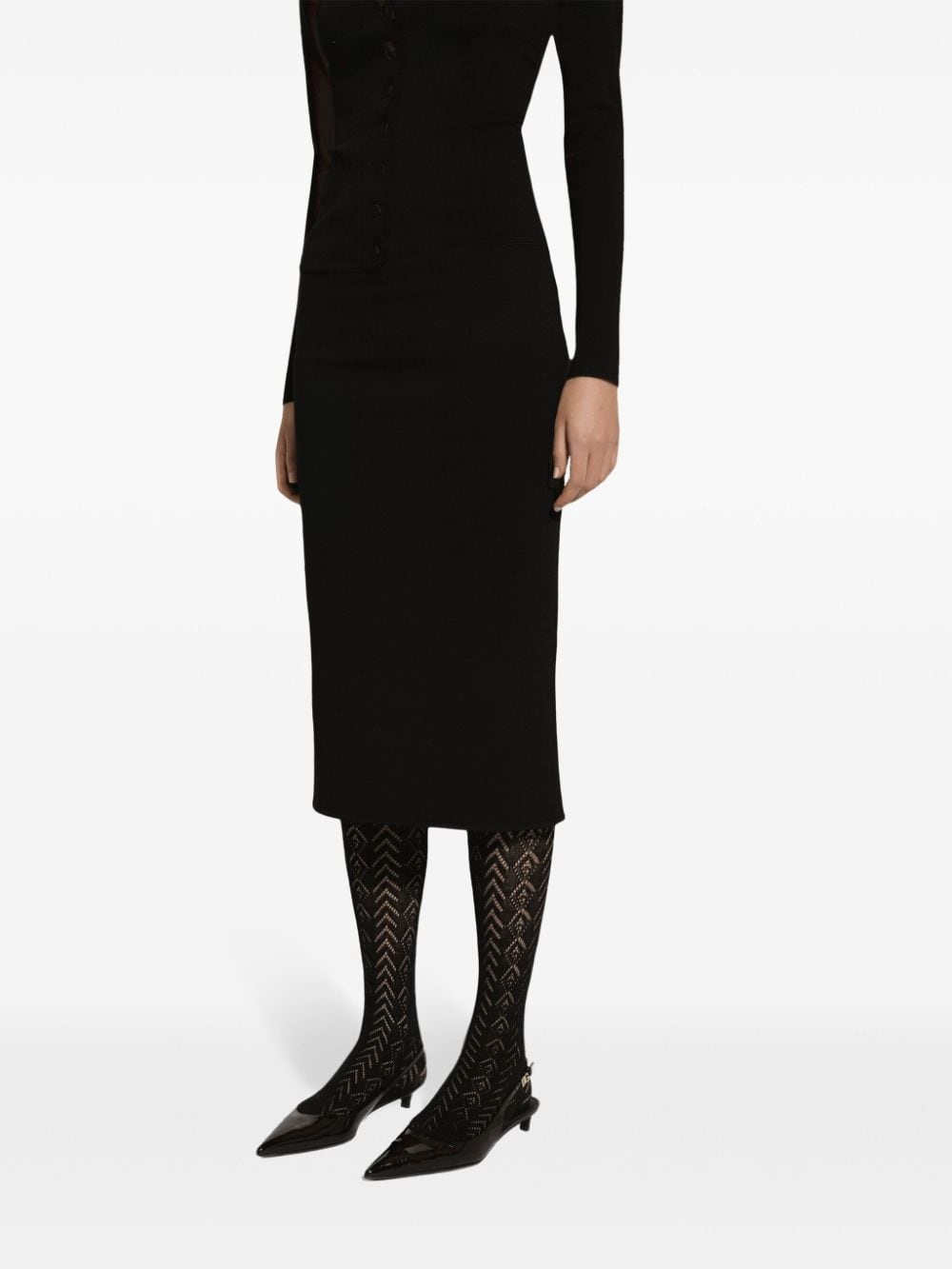 DG-logo pencil skirt - 5