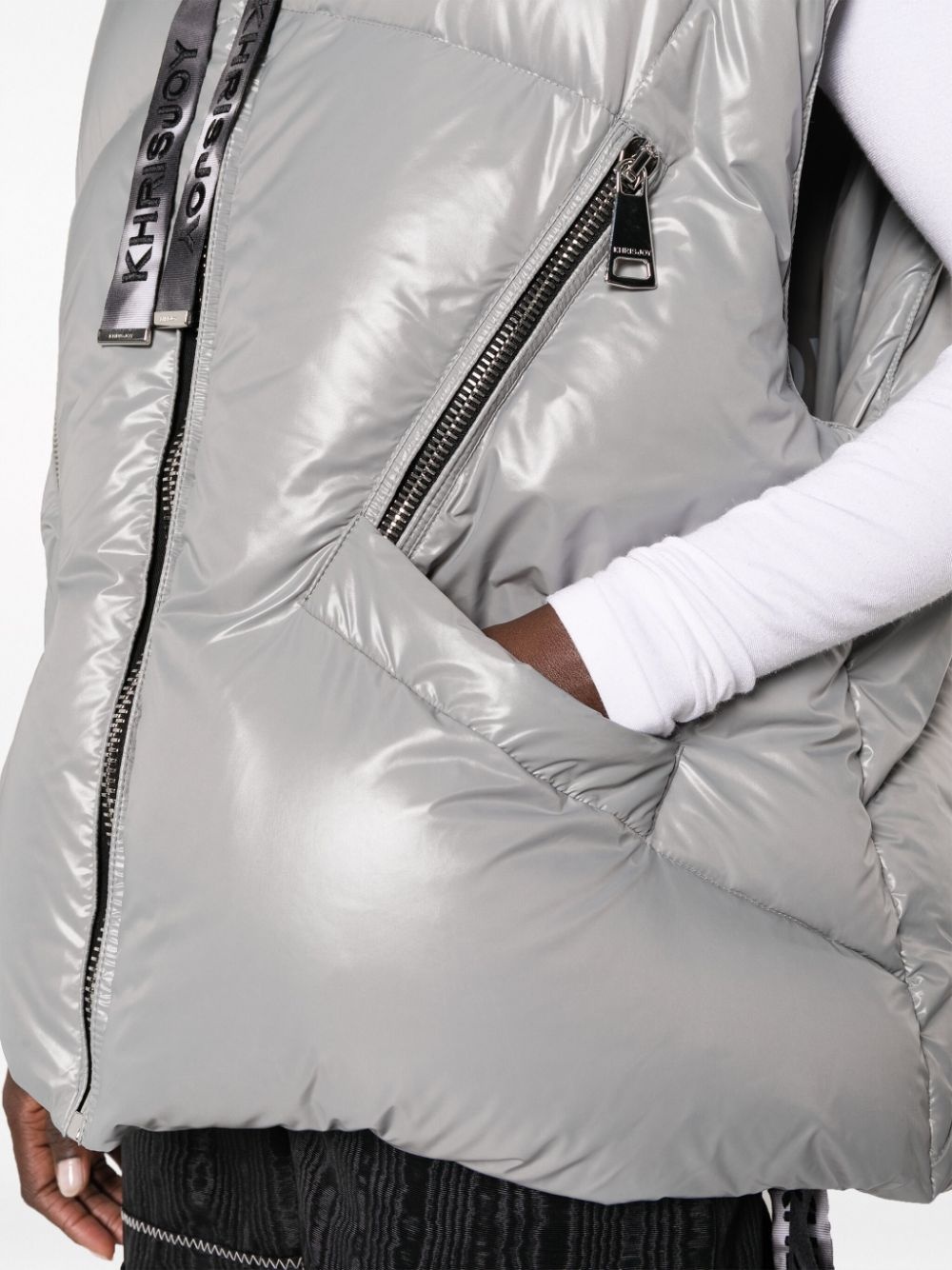 hooded padded gilet - 5