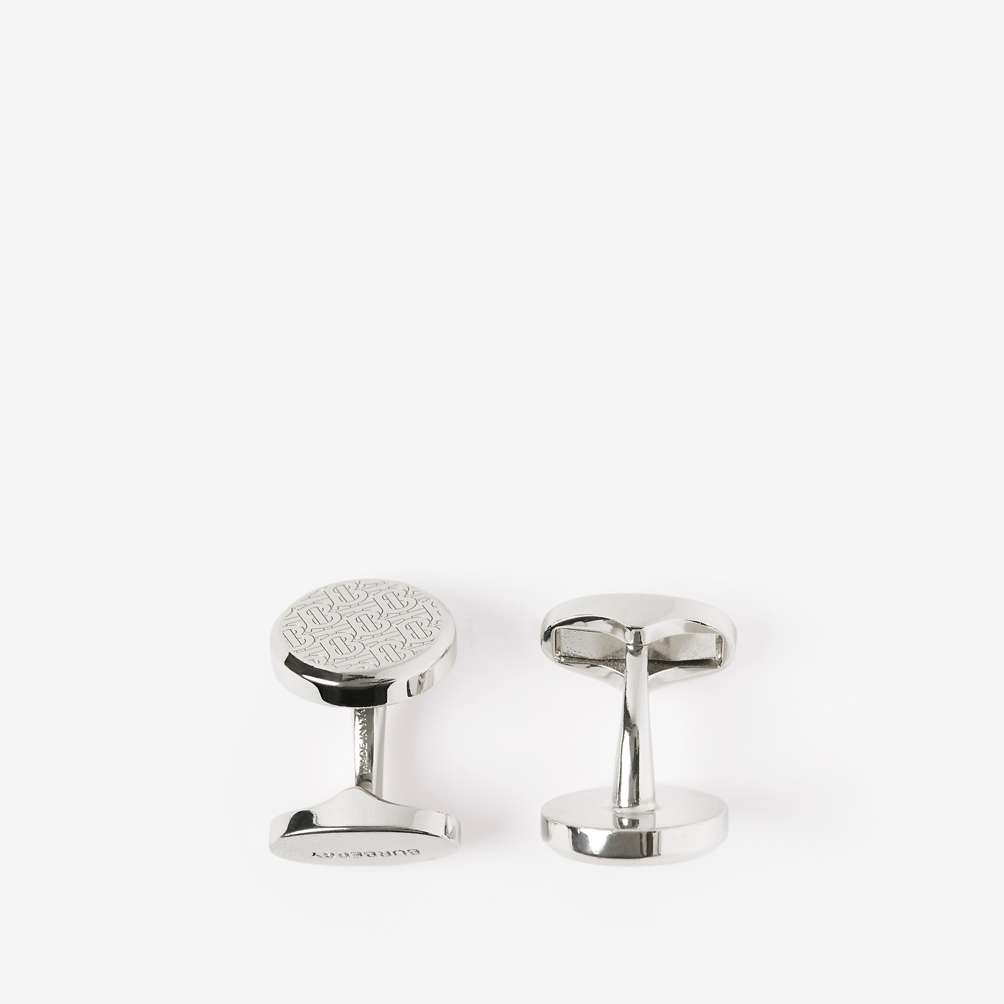 Monogram Motif Palladium-plated Cufflinks - 2