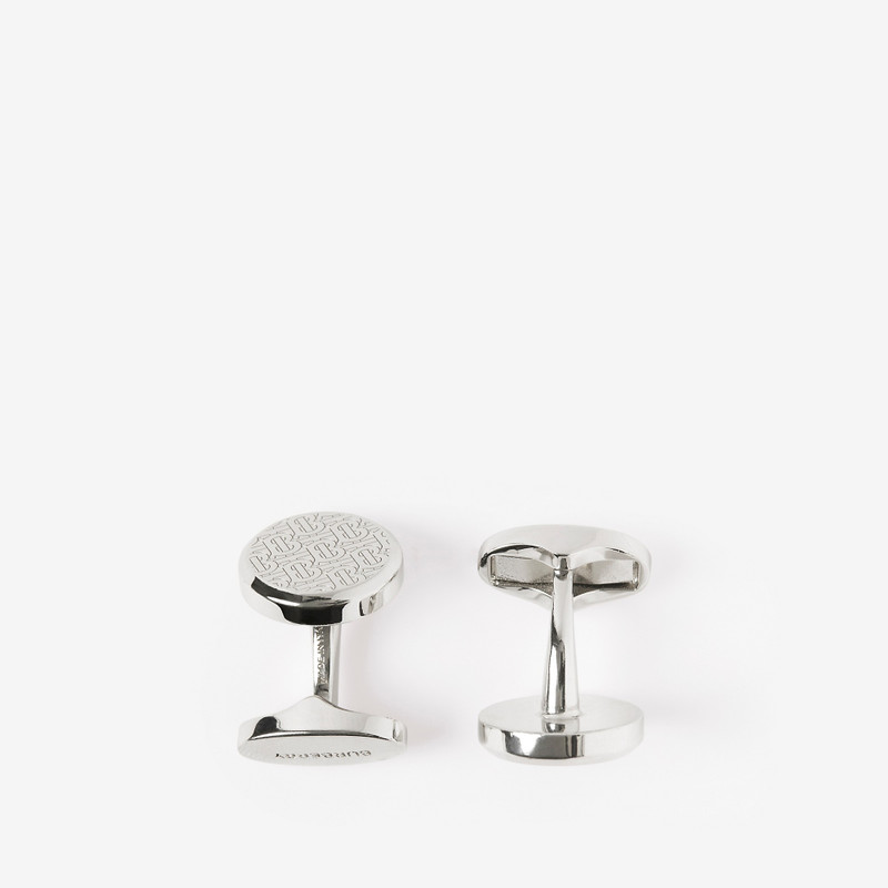 Burberry Monogram Motif Palladium-plated Cufflinks outlook