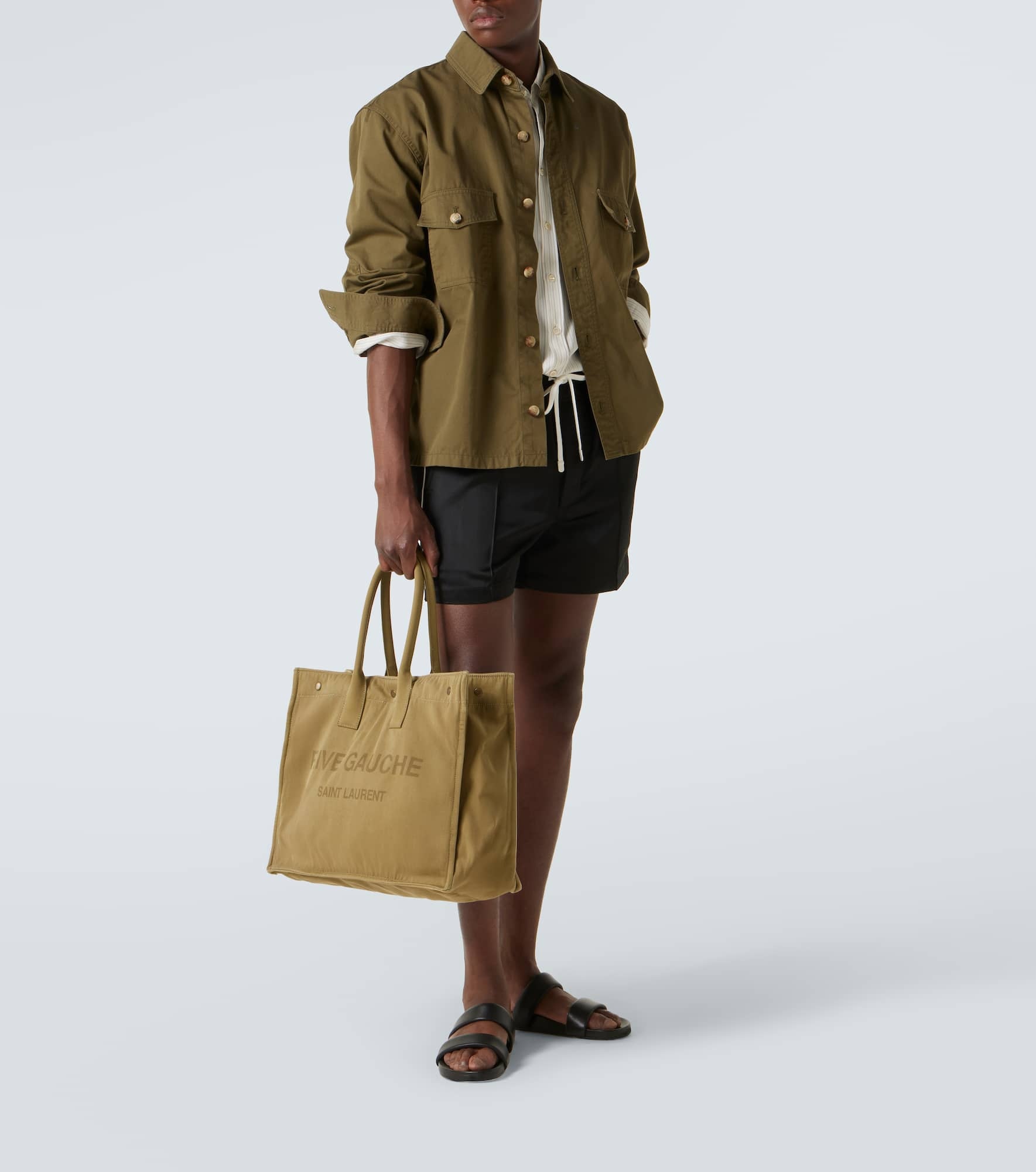 Rive Gauche Large canvas tote bag - 7
