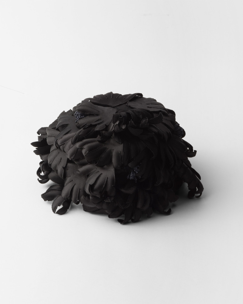 Satin and patent leather hat 3