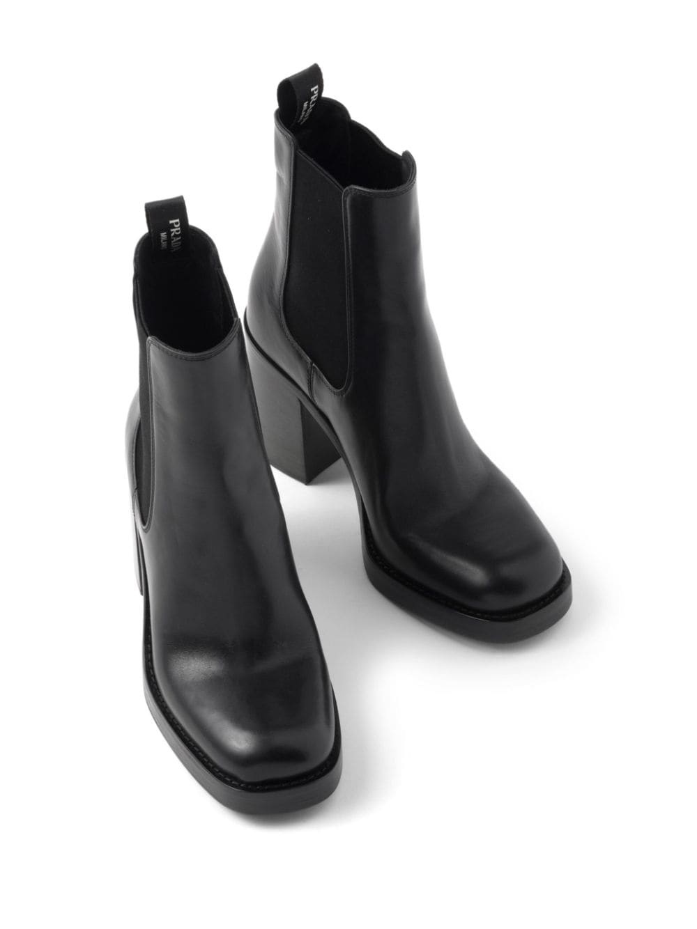brushed leather 85mm ankle boots - 4