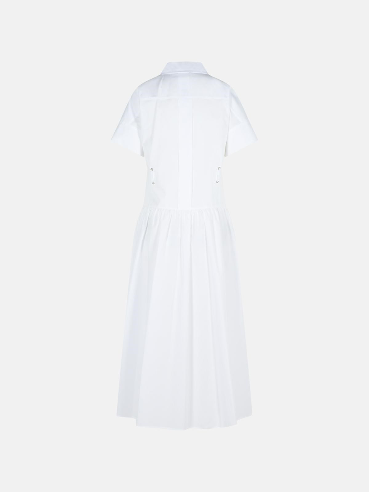 'AGORAIO' WHITE COTTON DRESS - 3