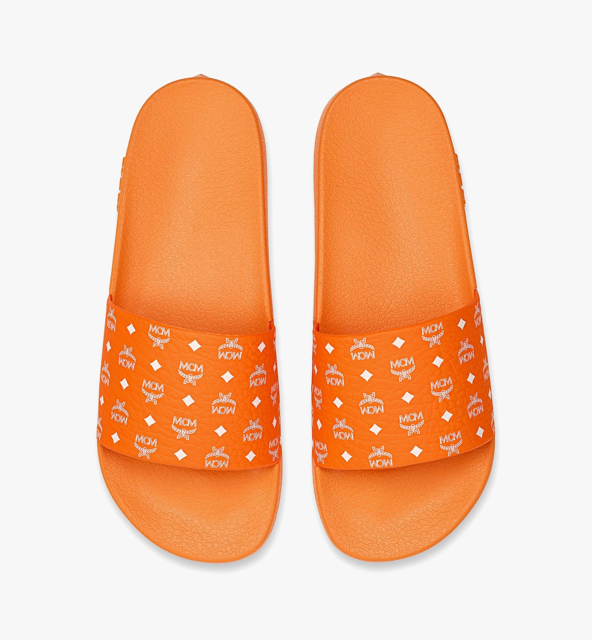Men’s Monogram Print Rubber Slides - 6