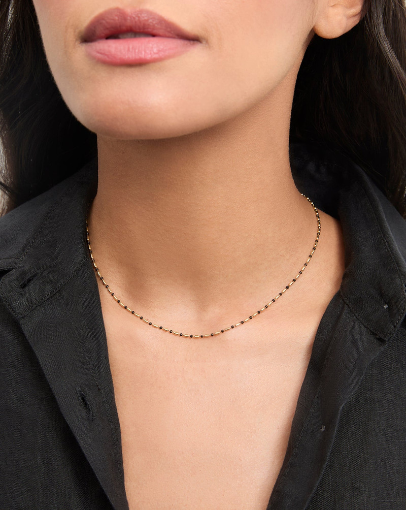 VERONICA BEARD ENAMEL BEAD CHAIN NECKLACE outlook
