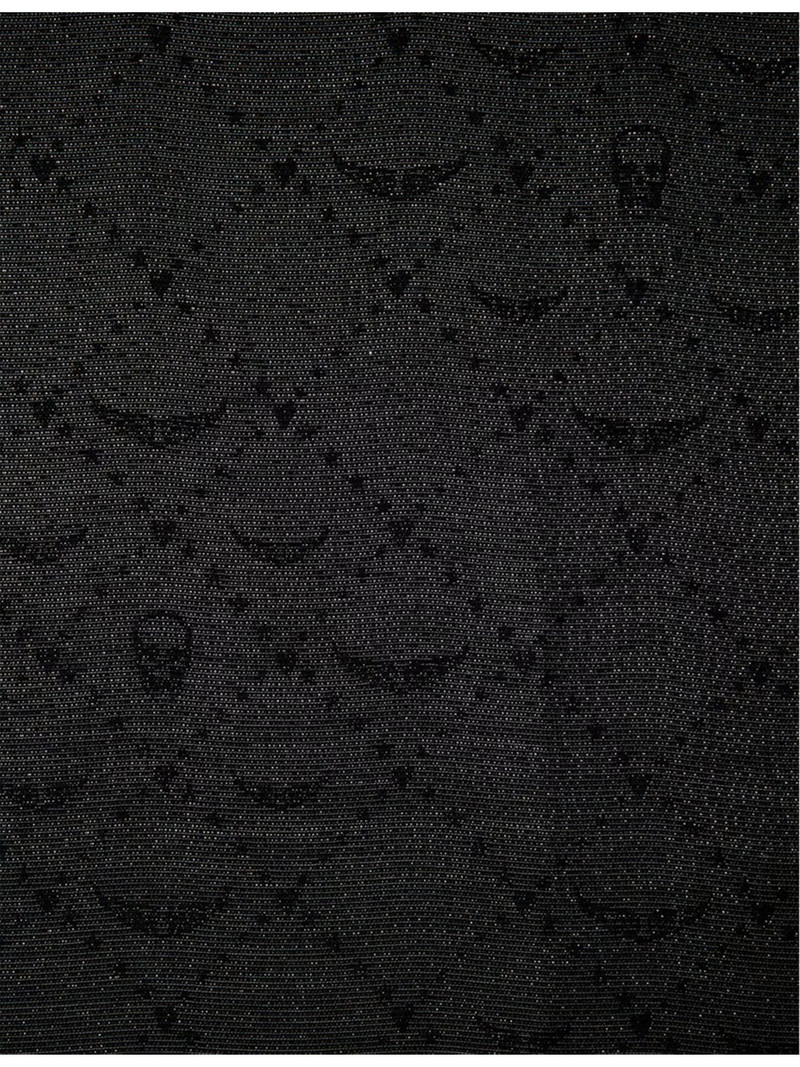 Zadig & Voltaire Glenn monogram-jacquard metallic-woven scarf outlook