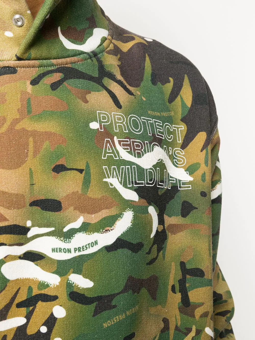 camouflage cotton hoodie - 5