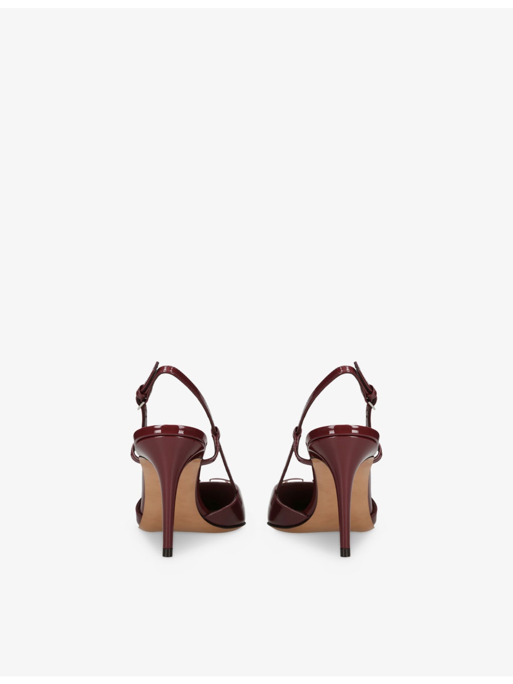 Vlogo Signature 80 Patent-Leather Slingback Courts - 4