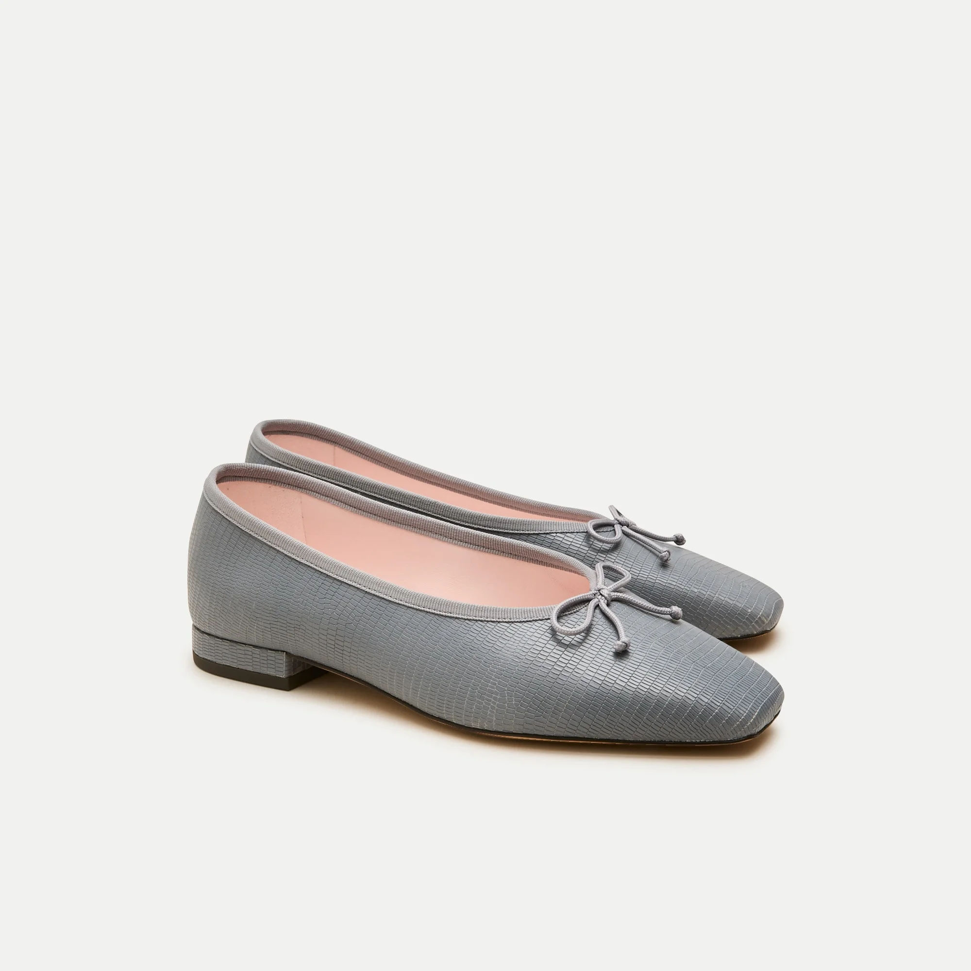 Sophie ballet flats in lizard-embossed leather - 1