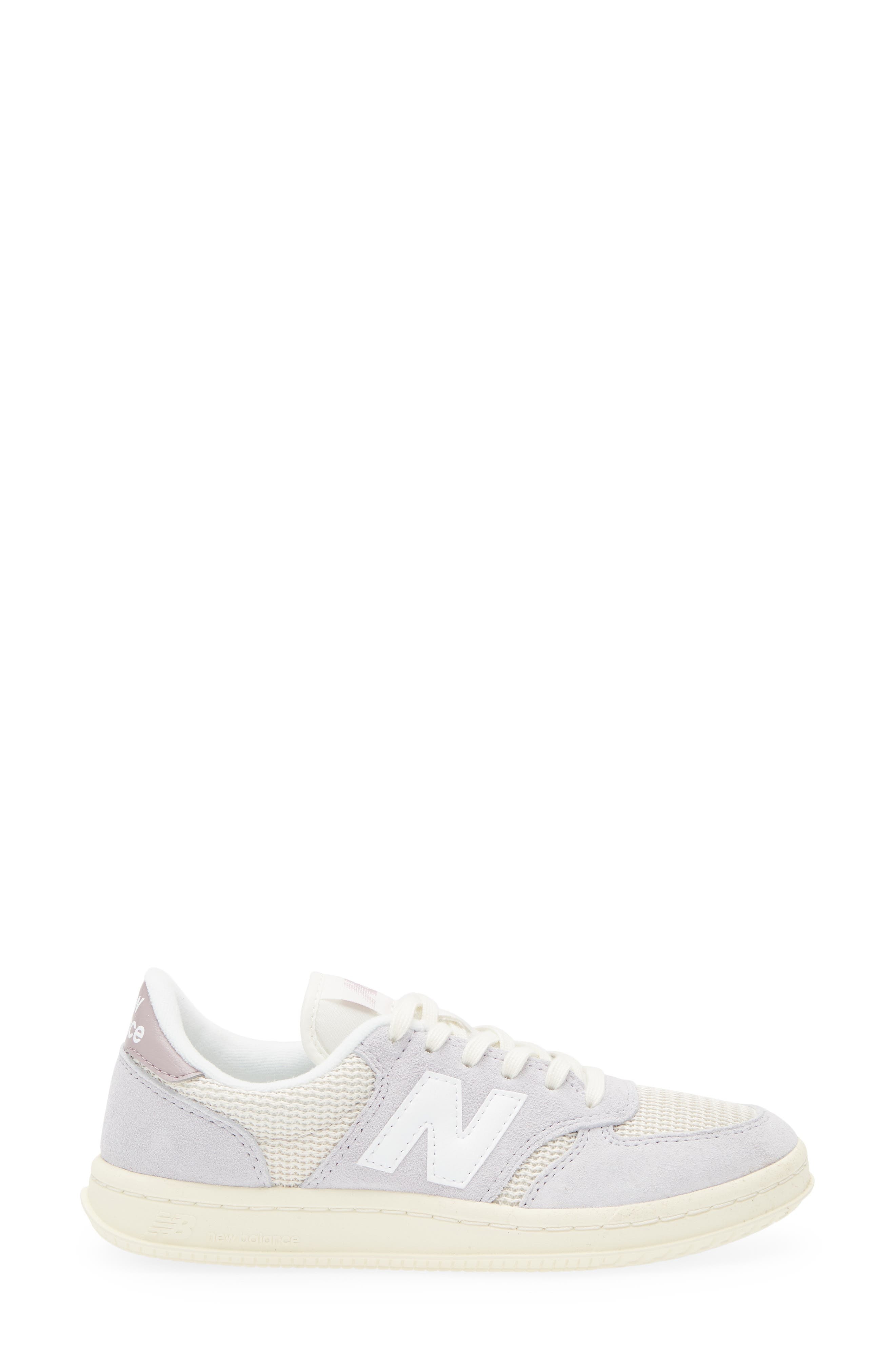 New Balance Gender Inclusive T500 Tennis Sneaker in Pearl Grey/Linen at Nordstrom - 3