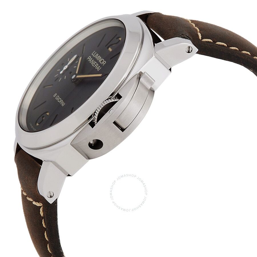 Panerai Luminor Base Hand Wind Black Dial Men's Watch PAM00915BR - 2