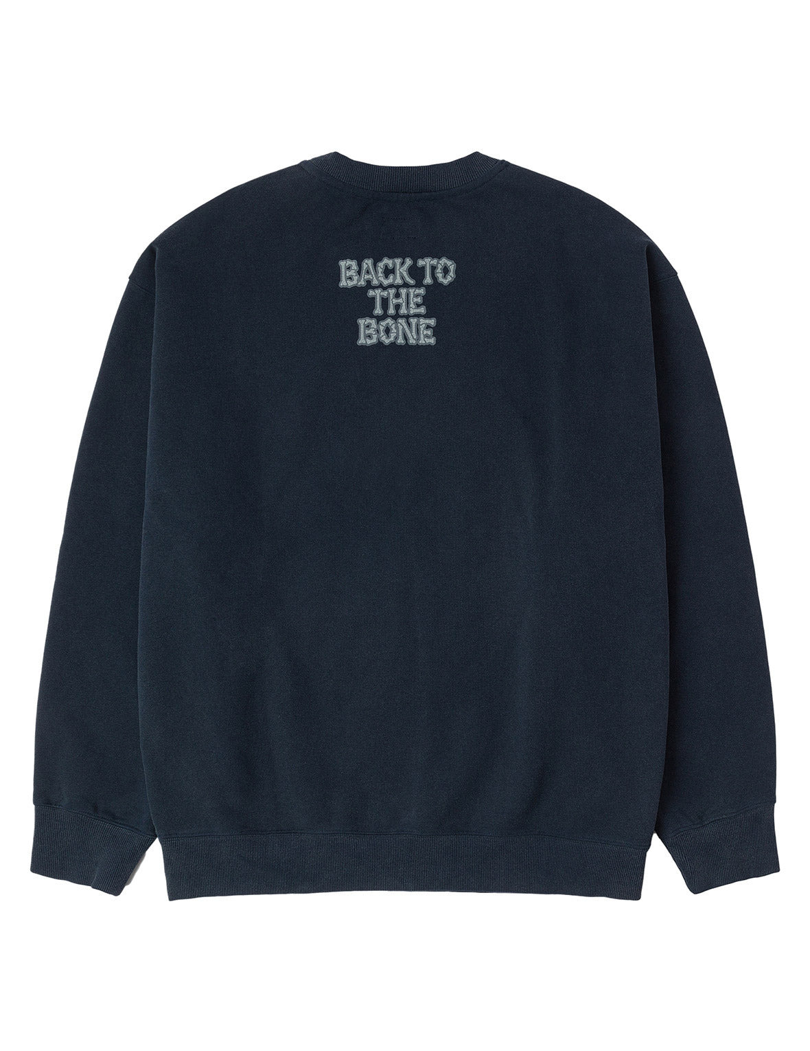 "Back to Bone" and Skull Print Fashion Fit Sweatshirt - 2
