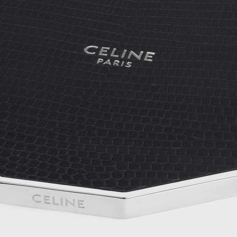 Candle Lid in Steel and lizard 4