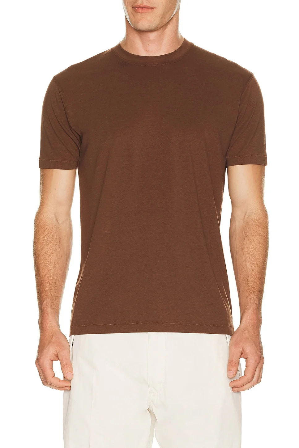 Lyocell Cotton Crew Neck - 1