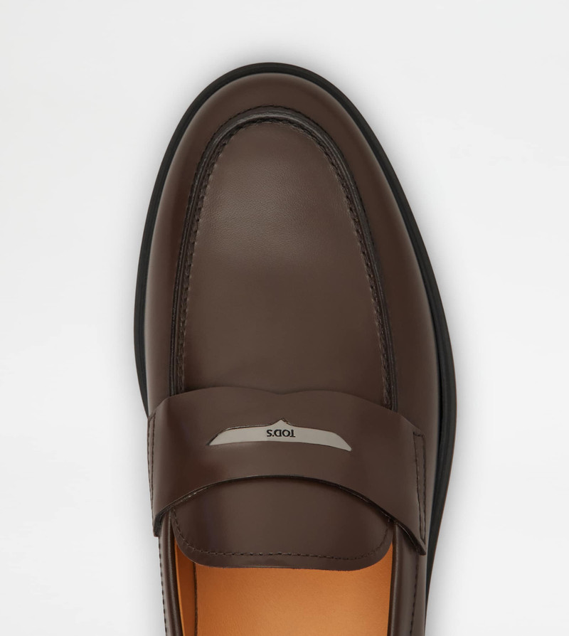 LOAFERS IN LEATHER - BROWN 5