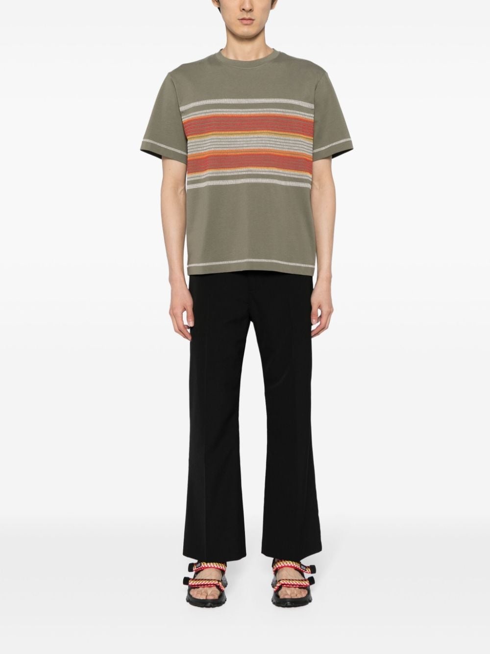 flatlock stripe T-shirt - 2
