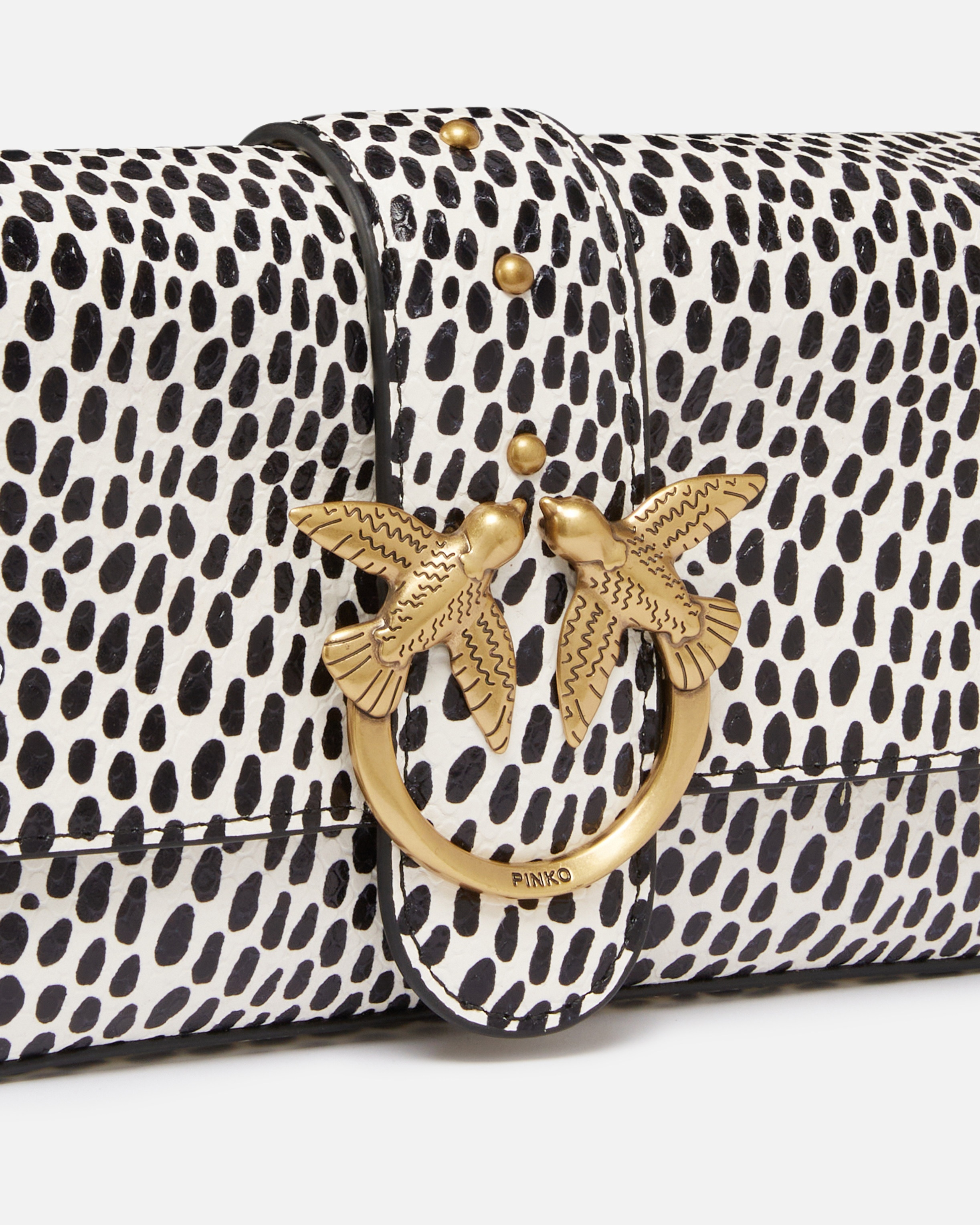 SOFT MINI LOVE BAG REPTILE POLKA DOTS BAG WITH SHOULDER STRAP - 3