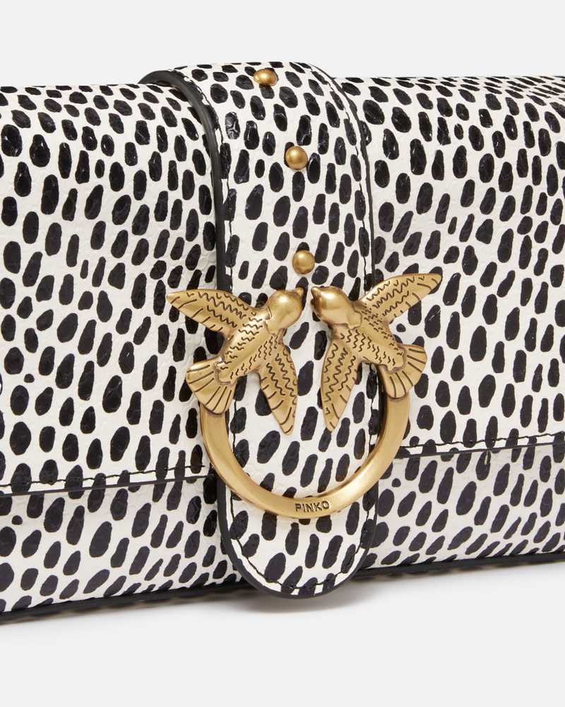 SOFT MINI LOVE BAG REPTILE POLKA DOTS BAG WITH SHOULDER STRAP 3