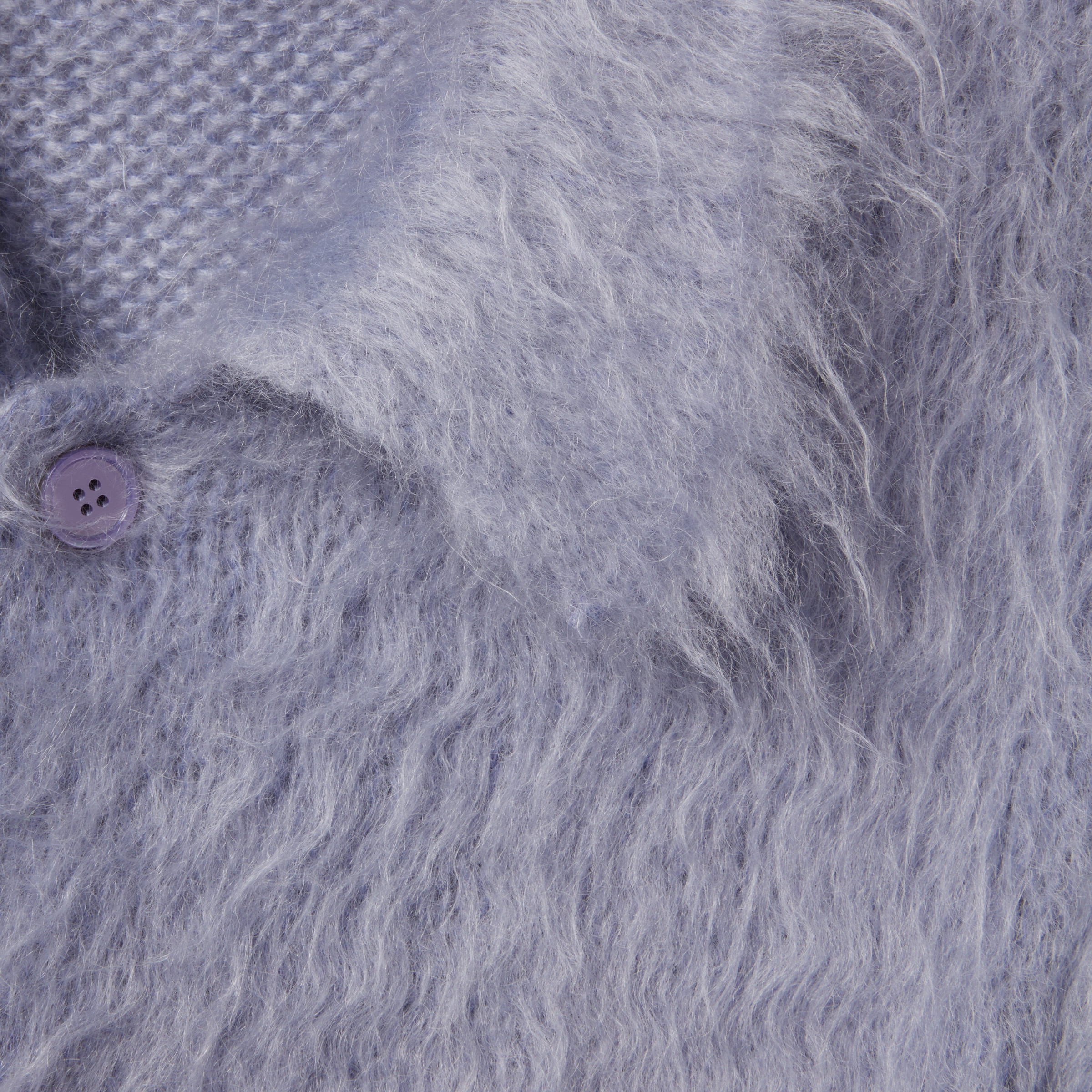 Brushed wool mohair cardigan - 6