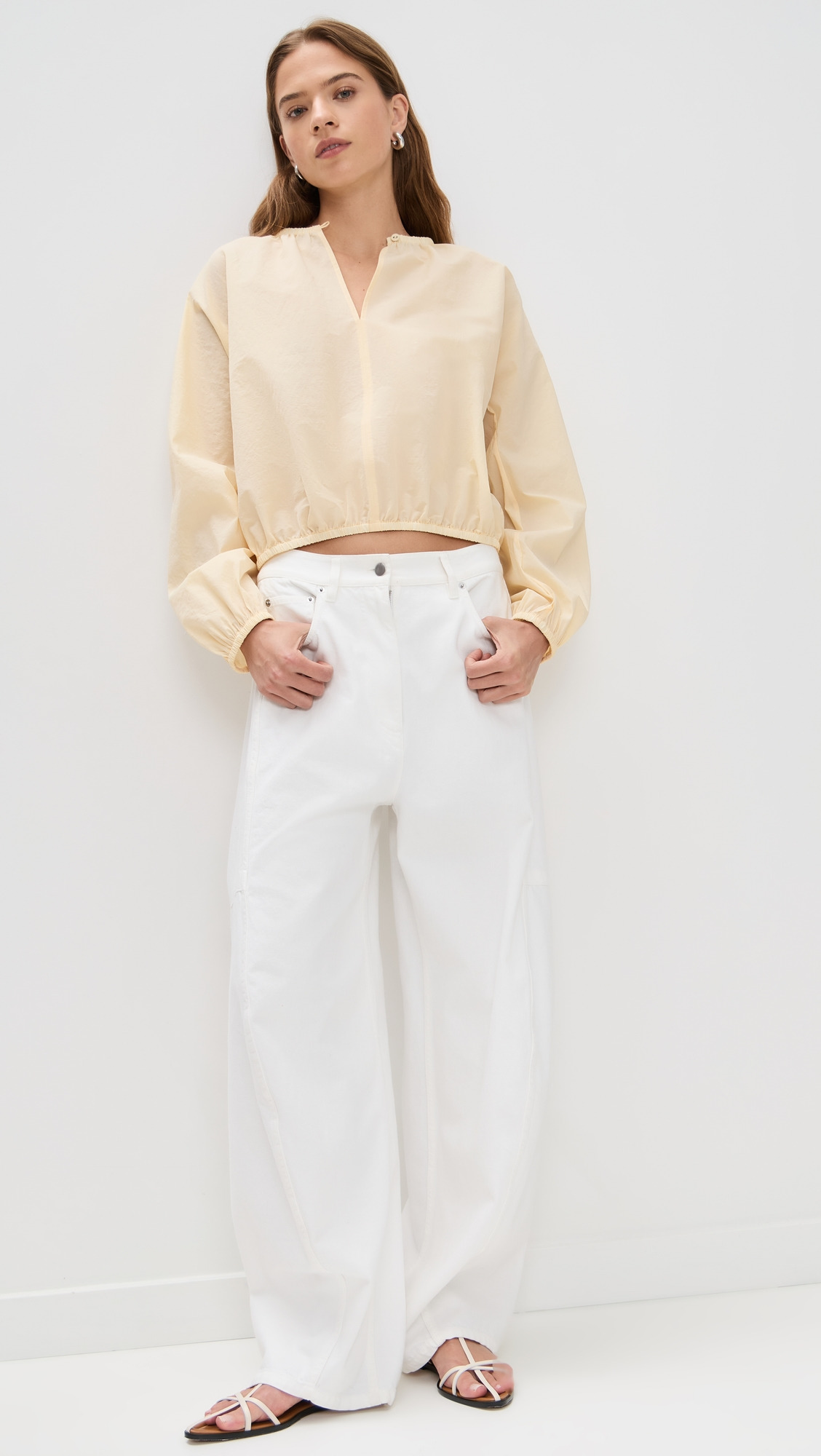 Wendy Top in Tech Poplin - 4
