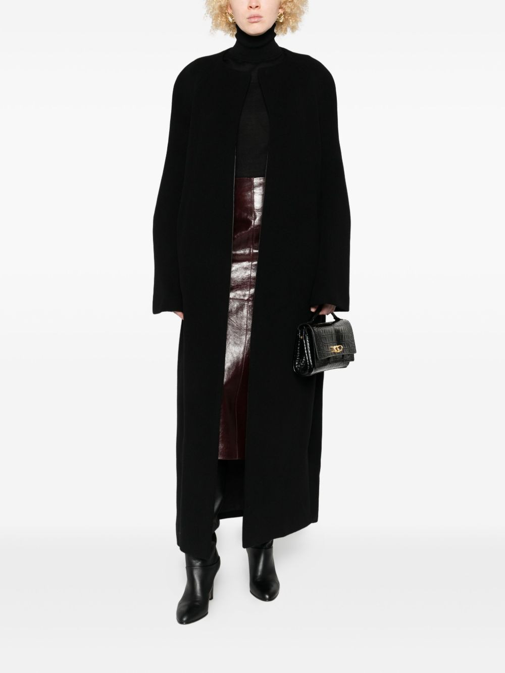 bell-sleeve coat - 2