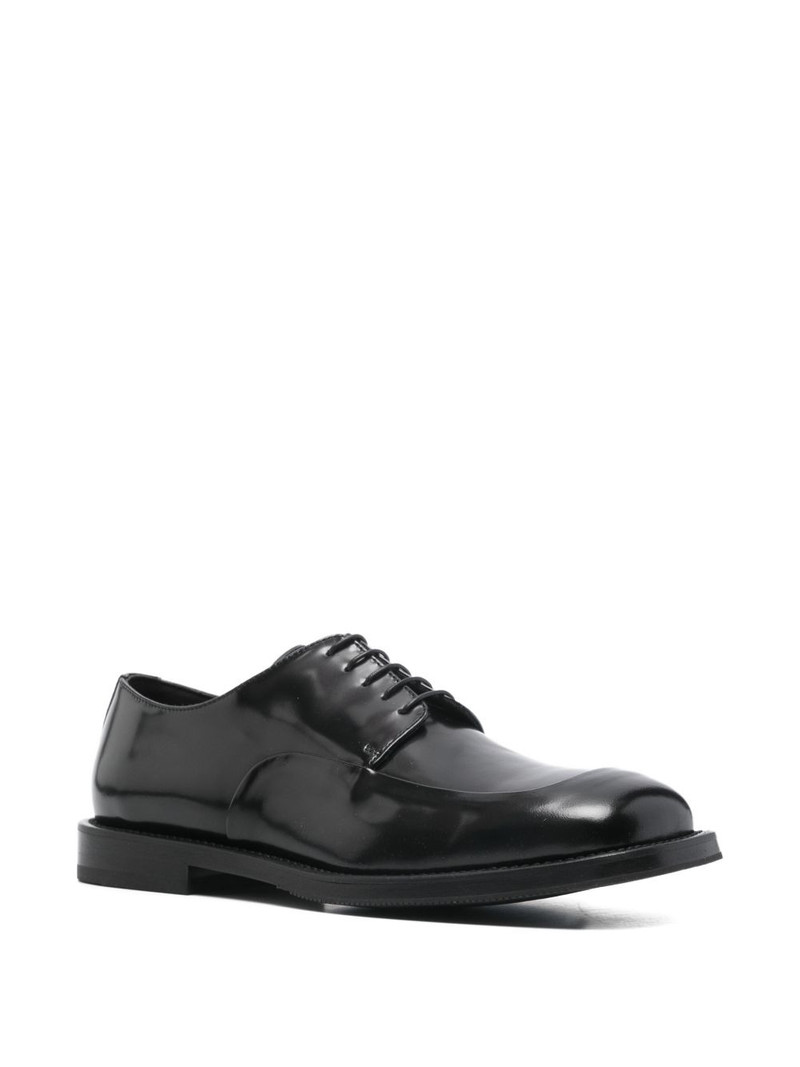 Moschino lace-up leather derby shoes outlook