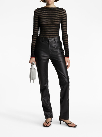 Proenza Schouler leather straight-leg trousers outlook