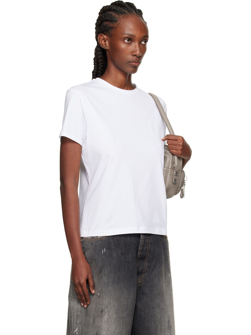 White Logo Patch T-shirt - 2