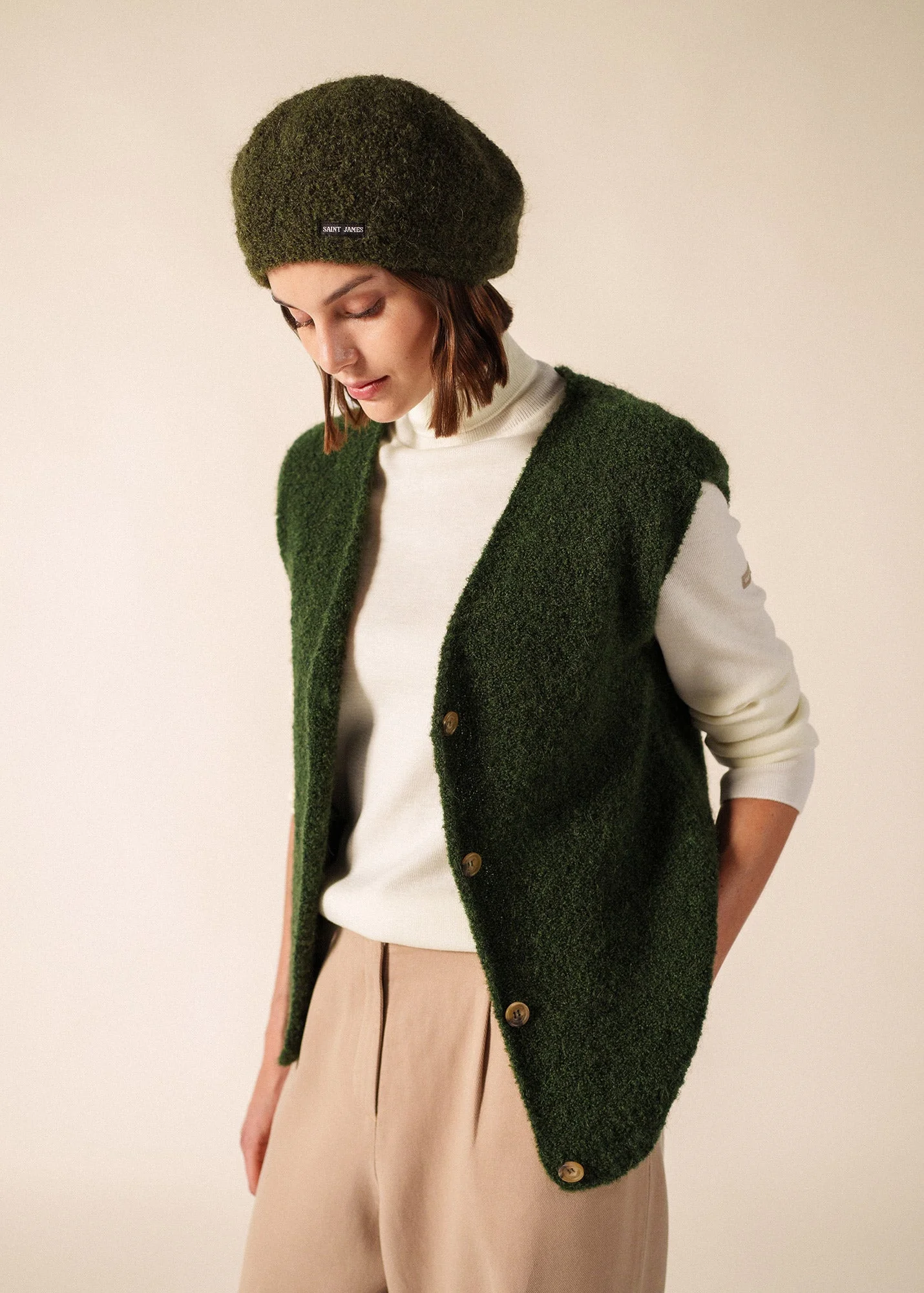 PARISIAN BERET Knit Bouclé Beret - 1