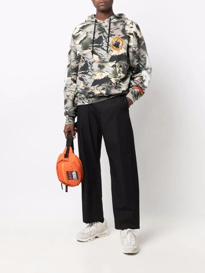 Heron Preston camouflage-print hoodie outlook