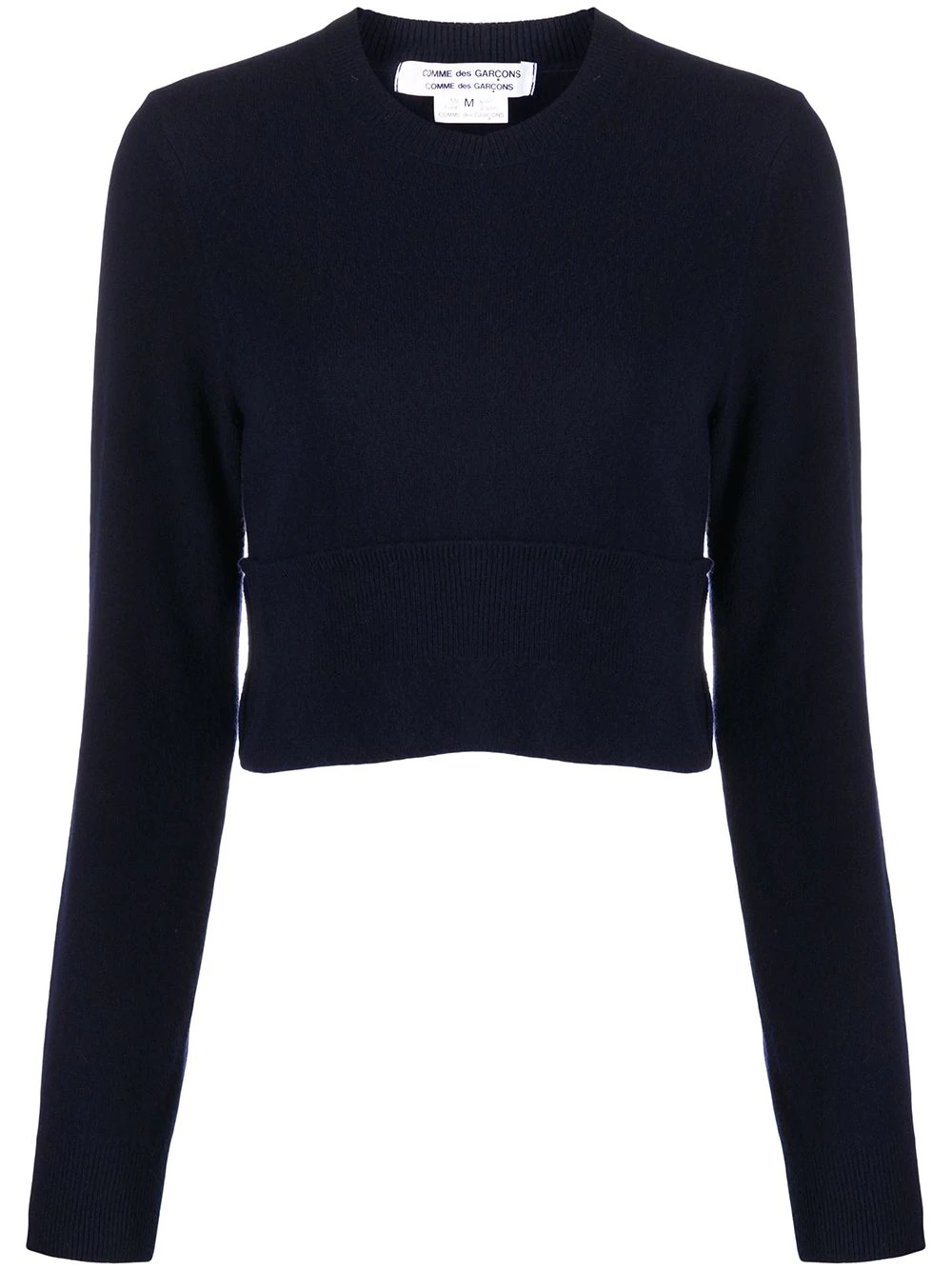 cropped wool jumper - 1